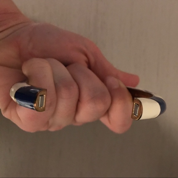 J. crew gold/white/blue magnetic bangle - Picture 3 of 3